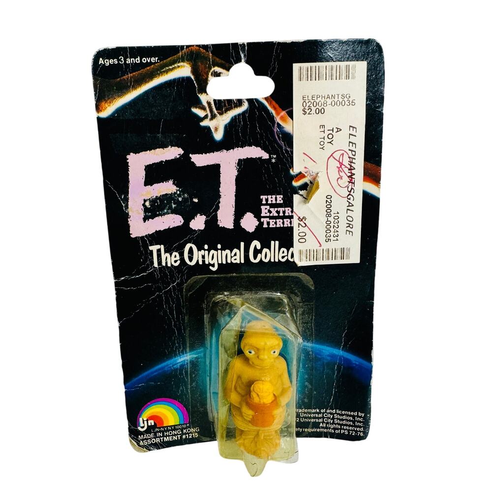 5 for $25| LJN Collectibles ET The‎ Extra Terrestrial Holding Flower Pot 1982